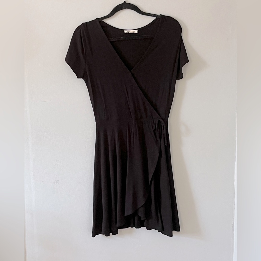 Rolla Coster Black Mini Wrap Dress‎